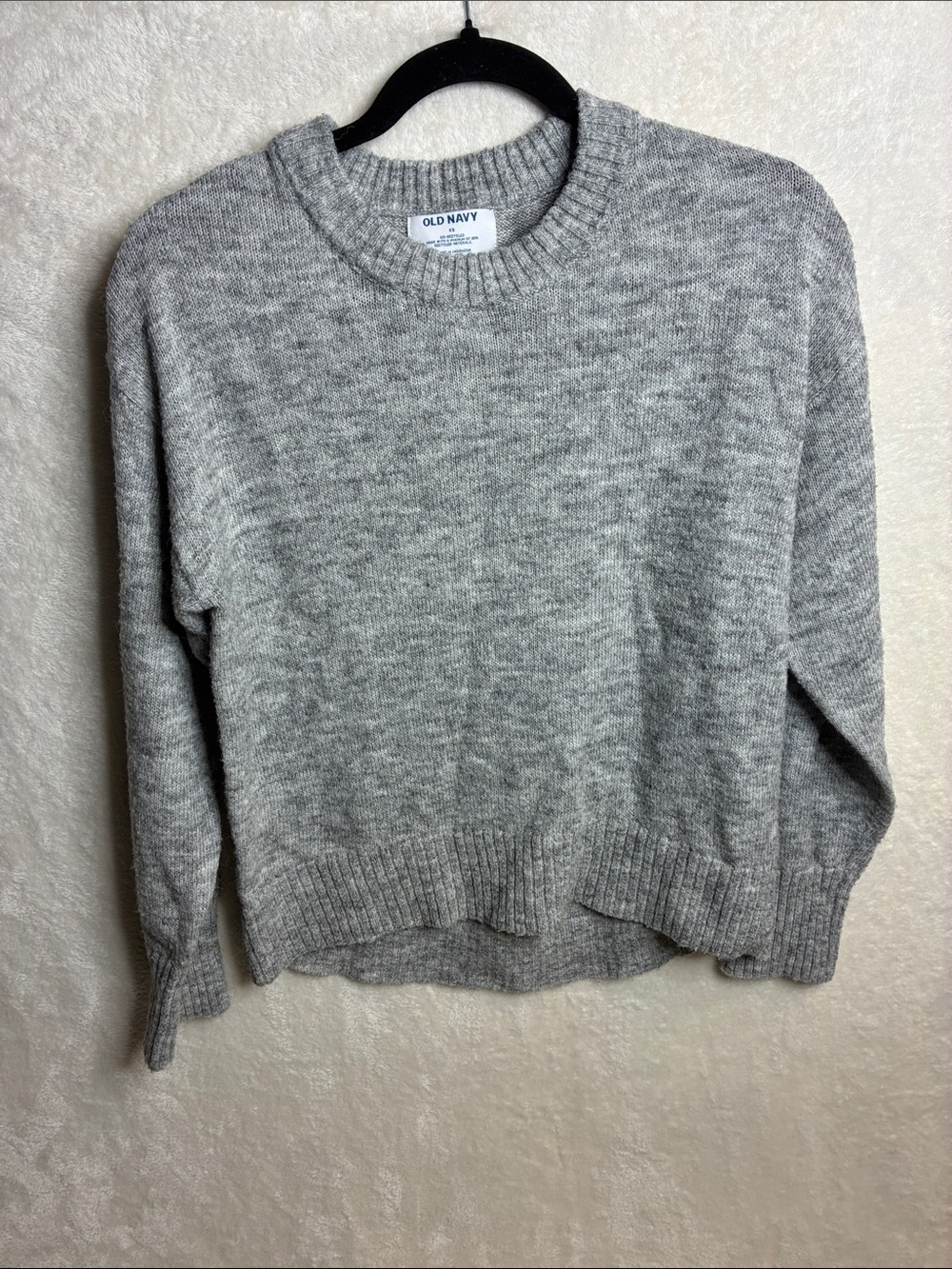 Old Navy Light Gray Crewneck Pullover Sweater